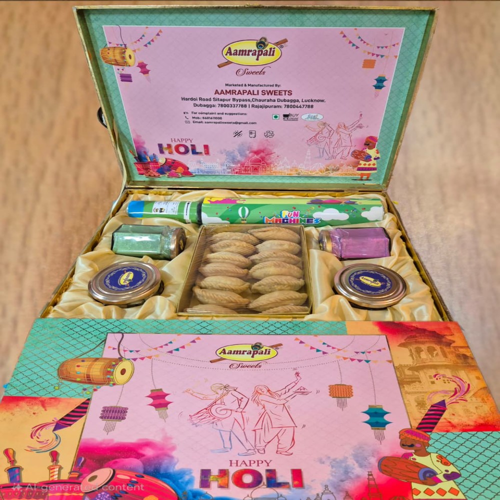 Holi Special Gujiya & Dry Fruits Gift Box